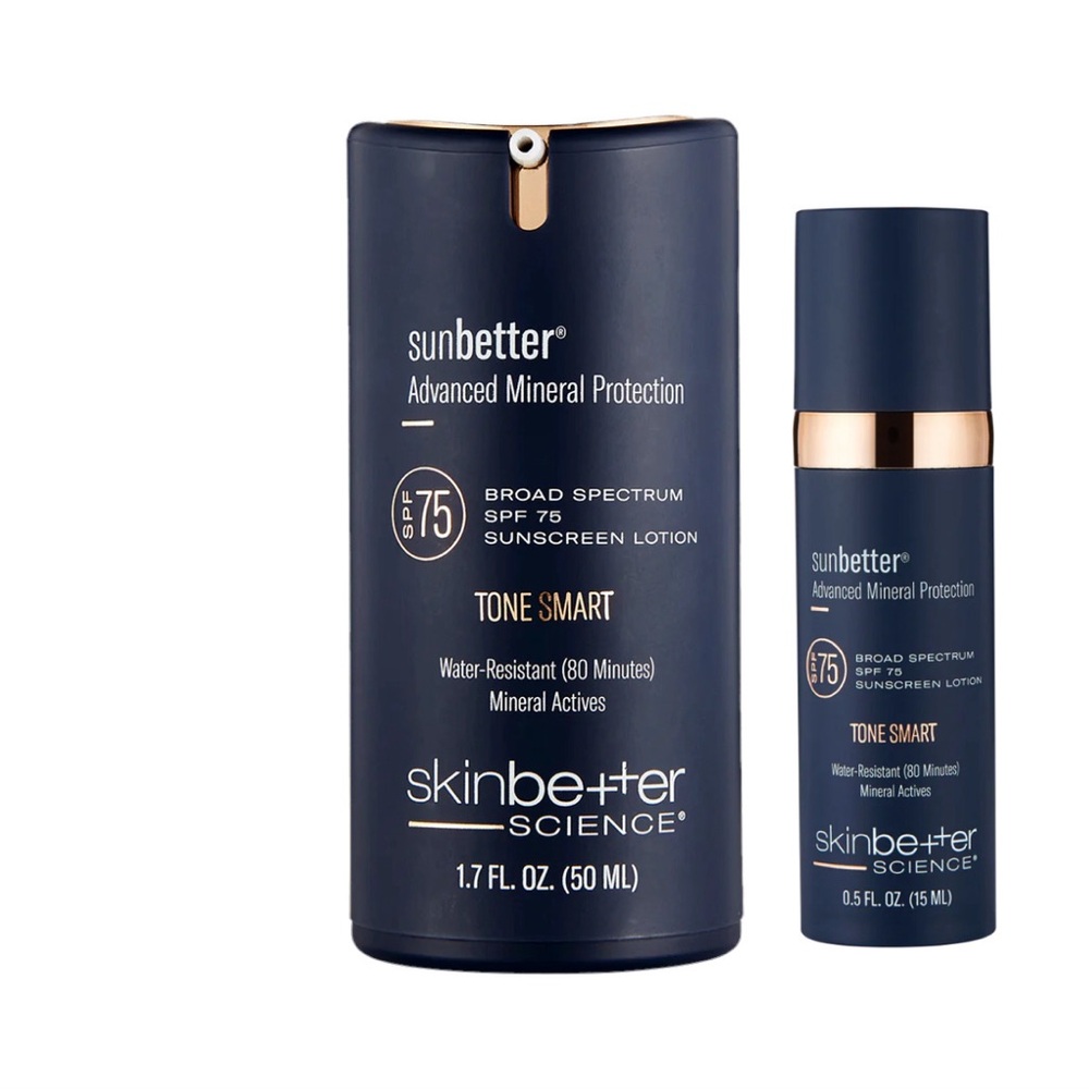 SkinBetter Sunbetter Tone Smart SPF 75 Sunscreen 1.7 fl oz 50ml & 0.5 fl oz 15ml